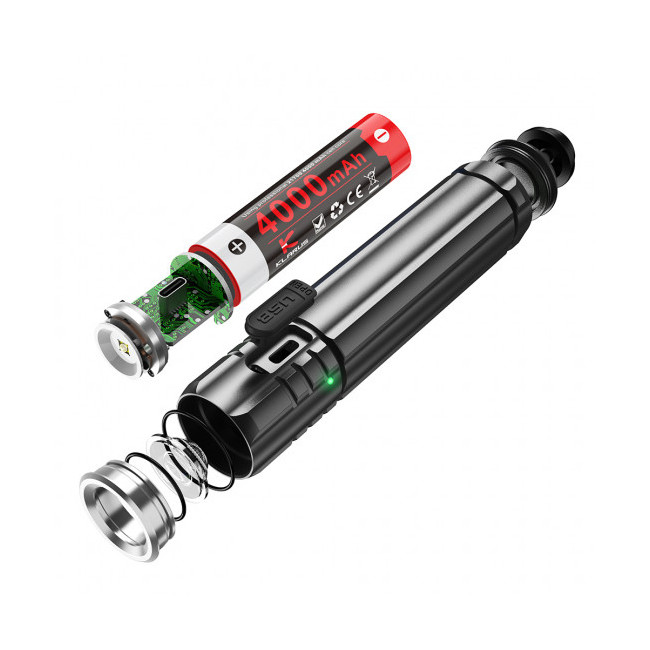 Lampe tactique compacte rechargeable EC20 LED 1100 lumens - Klarus