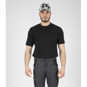 KURZARM-ARBEITS-T-SHIRT DUCK SCHWARZ - NORTH WAYS