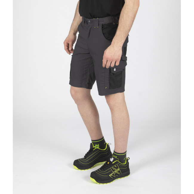 ARBEITS-BERMUDASHORTS HUGUES GRAU / SCHWARZ - NORTH WAYS