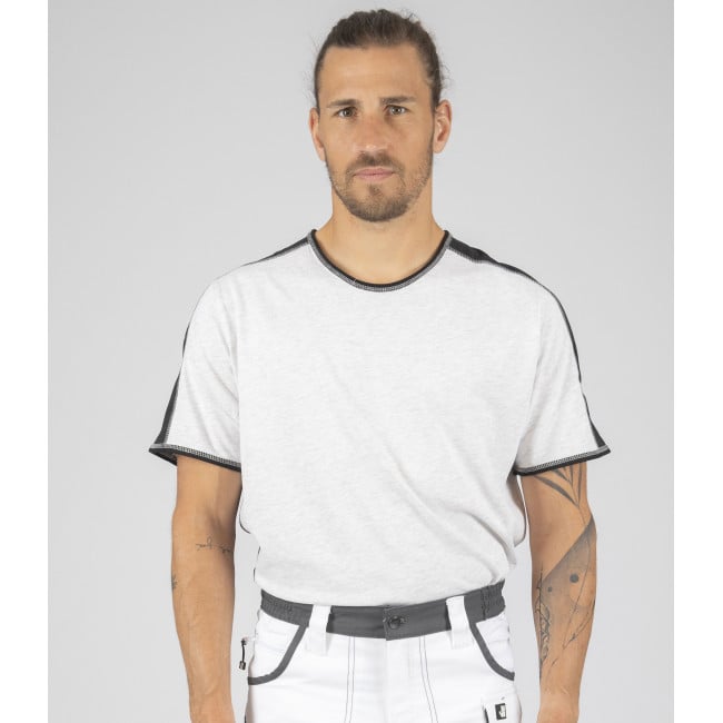 Tee-shirt à manches courtes pour homme Andy blanc chiné - North Ways