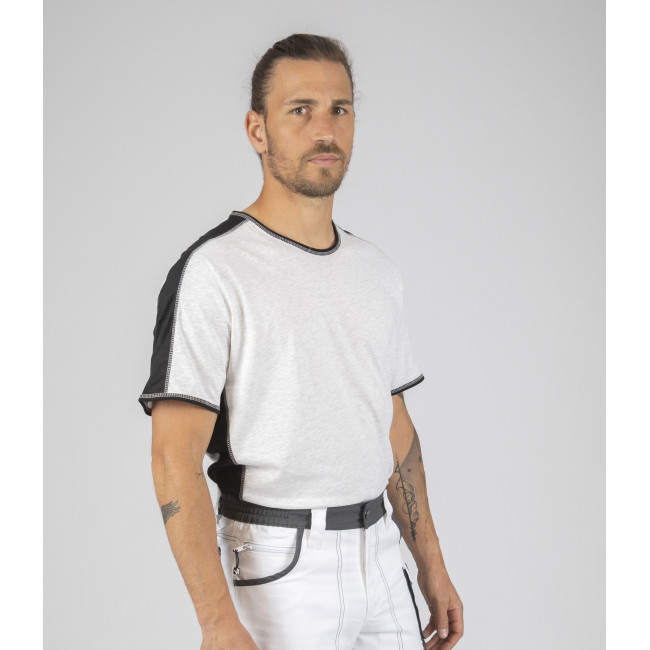 Tee-shirt à manches courtes pour homme Andy blanc chiné - North Ways