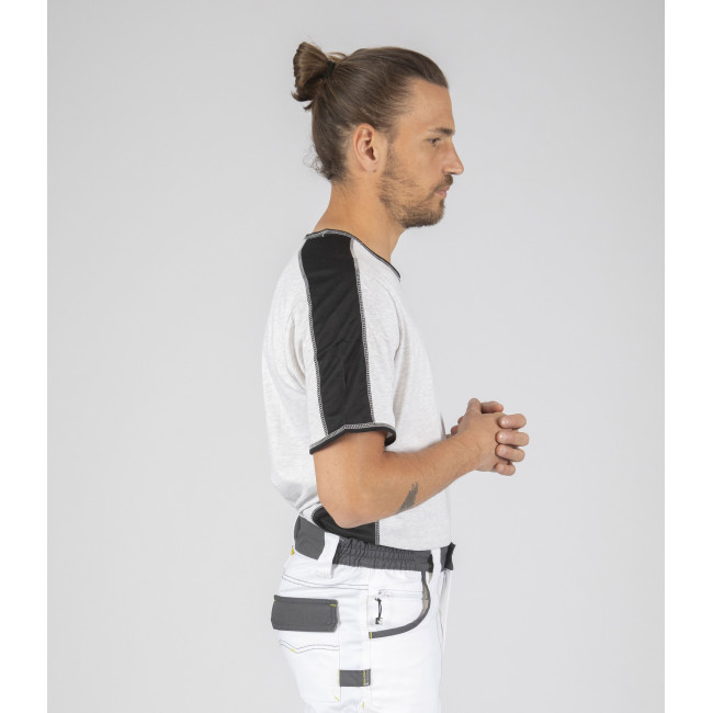 Tee-shirt à manches courtes pour homme Andy blanc chiné - North Ways