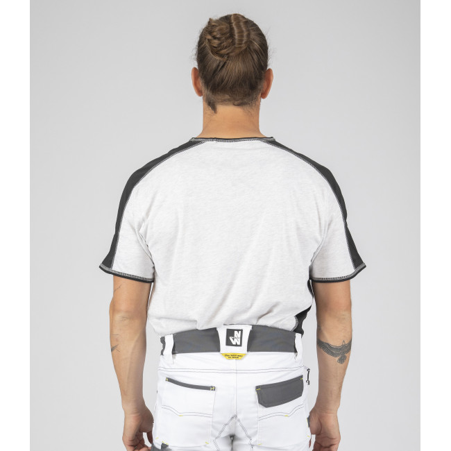 Tee-shirt à manches courtes pour homme Andy blanc chiné - North Ways