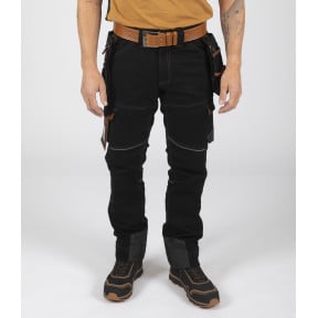 Pantalon de travail Vicente noir/camel - North Ways