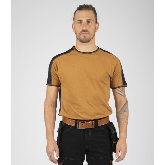 Tee-shirt à manches courtes pour homme Andy camel - North Ways