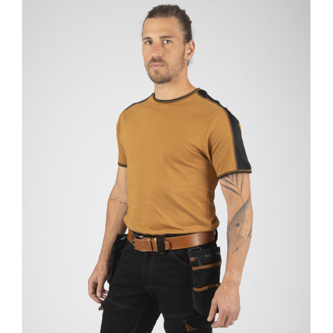 Tee-shirt à manches courtes pour homme Andy camel - North Ways