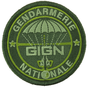 GIGN embleem rond lage zichtbaarheid groen - DMB
