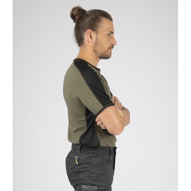 T-shirt met korte mouwen voor heren Andy kaki - North Ways
