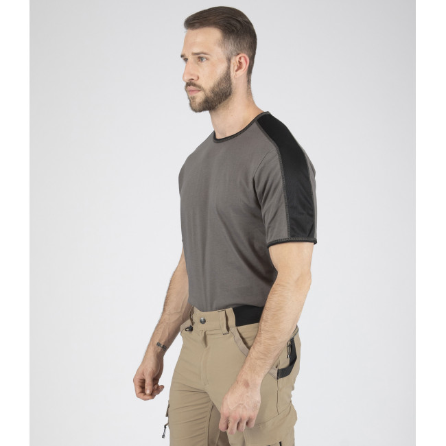 Kurzarm-T-Shirt für Herren Andy grau - North Ways