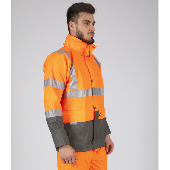 VESTE HV DE TRAVAIL BANDIT ORANGE FLUO - Nine Worths