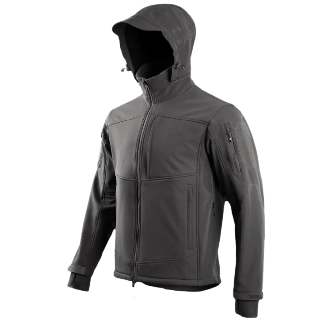 Taktyczna kurtka softshell STOIRM szara - Highlander