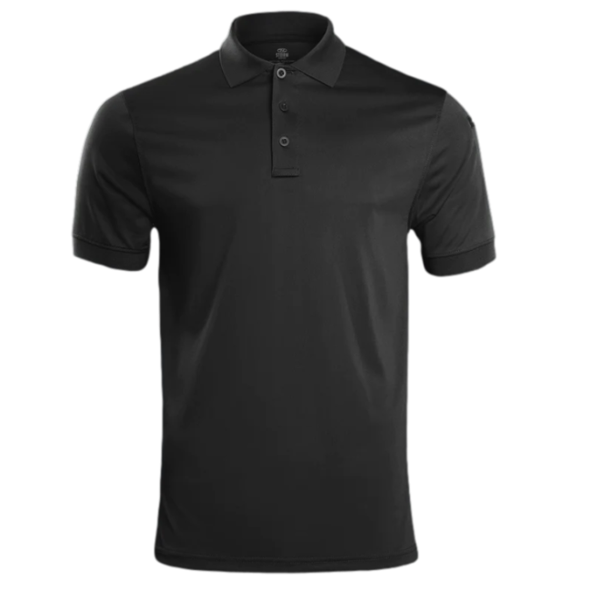 Polo tactique STOIRM 100% Polyester - Noir - Highlander