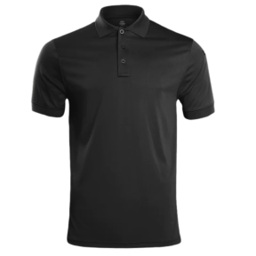 Polo tactique STOIRM 100% Polyester - Noir - Highlander