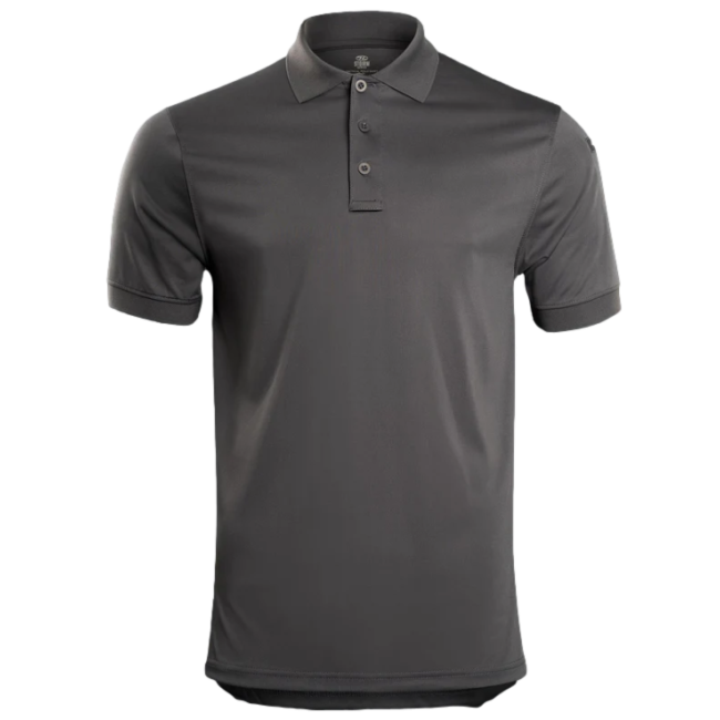 Taktisches Poloshirt STOIRM 100% Polyester grau - Highlander