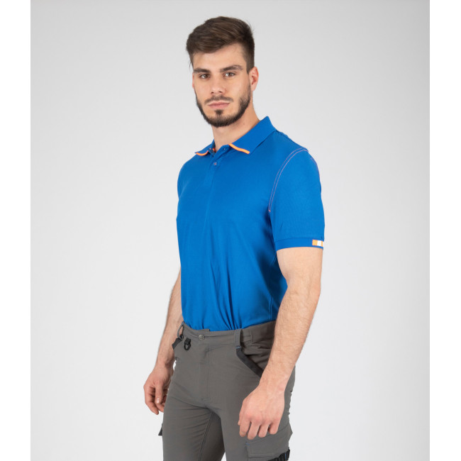 Polo de travail Beven bleu/orange - Nine Worths by North Ways