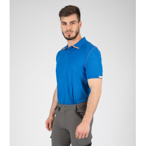 Arbeits-Poloshirt Beven Blau/Orange - Nine Worths by North Ways