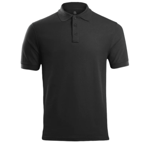 Taktisches Poloshirt STOIRM Polyester-Baumwolle Schwarz - Highlander