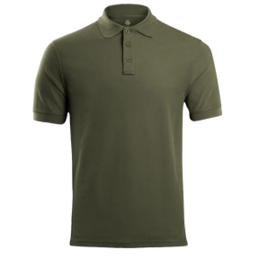 Taktisches Poloshirt STOIRM Polyester-Baumwolle OD-Grün - Highlander