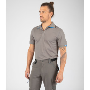 Polo de travail Beven gris/bleu - Nine Worths by North Ways