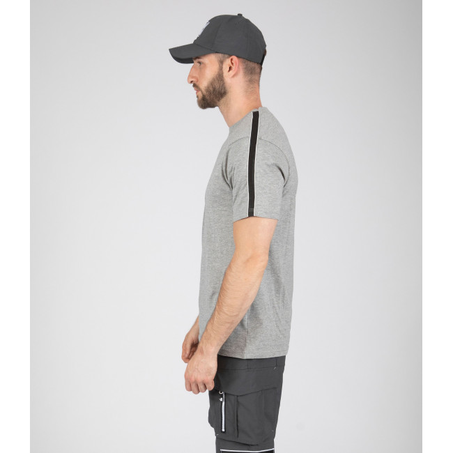T-shirt de travail à manches courtes Luka gris chiné - Nine Worths by North Ways