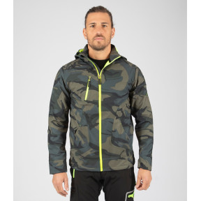 Softshell-Jacke Borel Woodland und neongelb - Nine Worths by North Ways