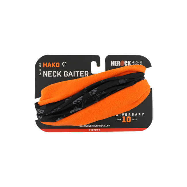 Fleece-Halswärmer Hako orange/schwarz - Herock