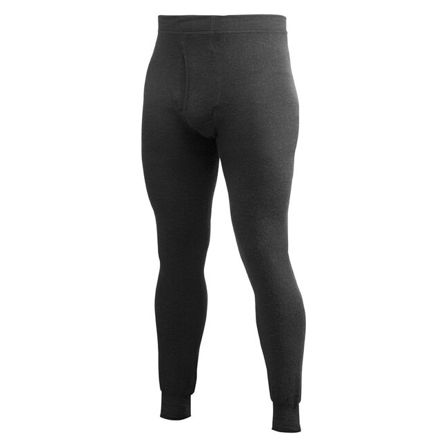 Collant long avec zip Johns 400 noir - Woolpower