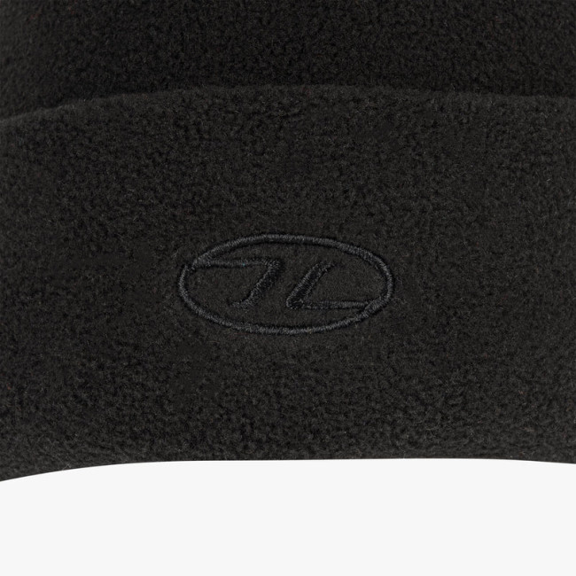 Fleece-Mütze schwarz - Highlander