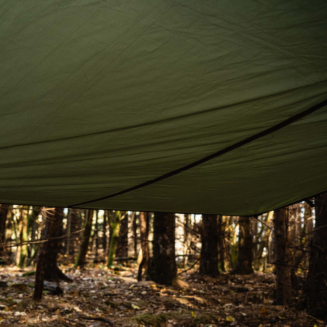 Shelter XL Olive Zeildoek - Highlander