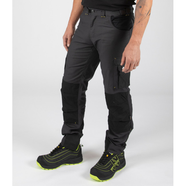 Pantalon de travail Adam Gris/Noir - Nine Worths