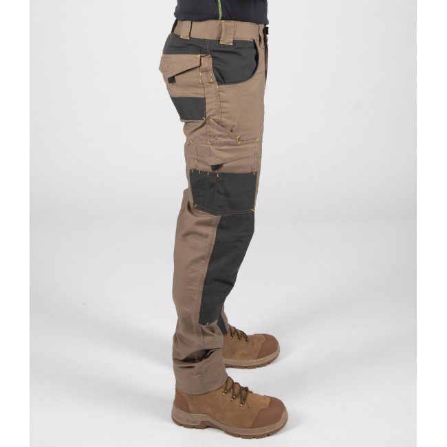 Pantalon de Travail Multipoches ADAM Brun/Anthracite - North Ways