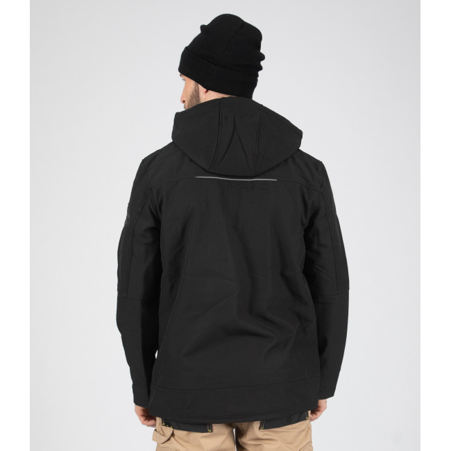 SOFTSHELL JAS FLORES ZWART - North Ways