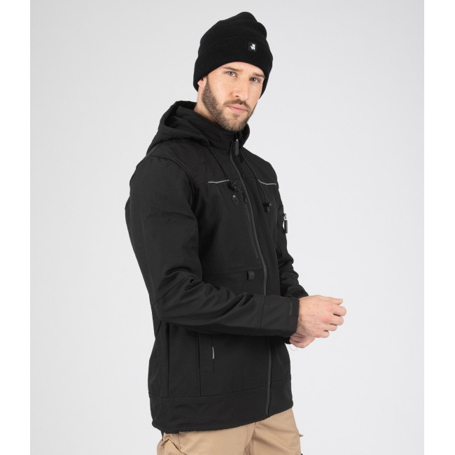 VESTE SOFTSHELL FLORES NOIR - North Ways