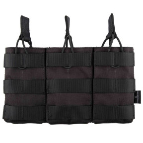 Dreifach-Magazintasche 5.56 Action Schwarz - Invader Gear