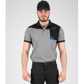 ARBEITS-POLOSHIRT HORTEN SCHWARZ / GRAU CHI - Nine Worths by North Ways
