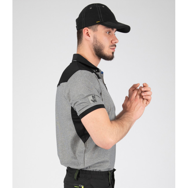 POLO DE TRAVAIL HORTEN NOIR / GRIS CHI - Nine Worths by North Ways