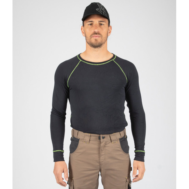SOUS-PULL DE TRAVAIL FERBER NOIR - Nine Worths by North Ways
