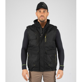 GILET SANS MANCHE ALI NOIR - Nine Worths by North Ways
