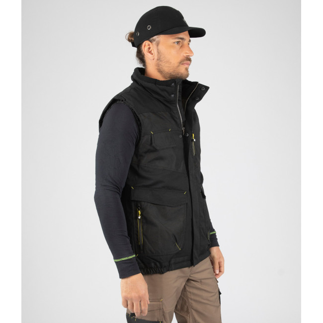 MOUWLOOS VEST ALI ZWART - Nine Worths by North Ways