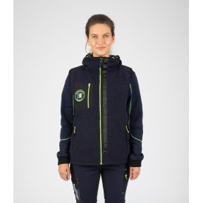 Vest MAYA marineblauw/fluorgeel - Nine Worths by North Ways