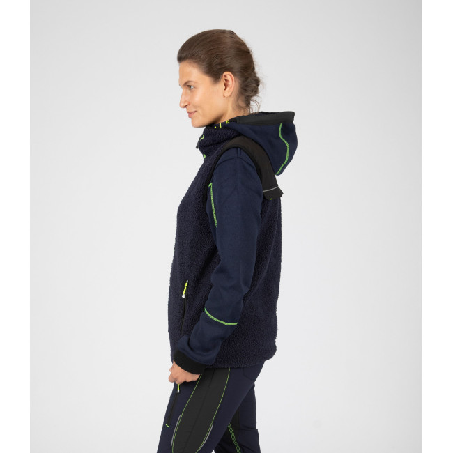 Weste MAYA marineblau/neongelb - Nine Worths by North Ways