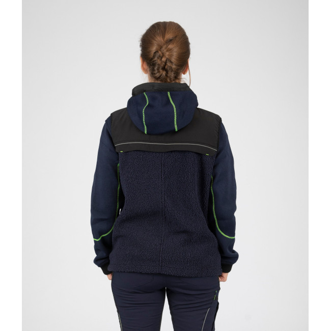 Weste MAYA marineblau/neongelb - Nine Worths by North Ways