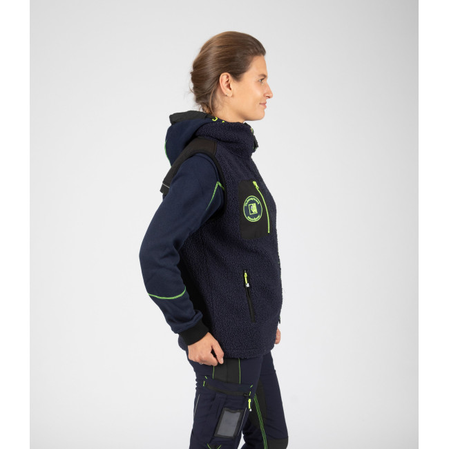 Gilet MAYA marine/jaune fluo - Nine Worths by North Ways