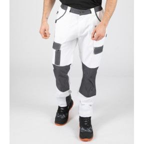 Pantalon de travail multipoches Cary blanc - North Ways