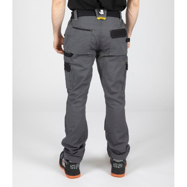 ARBEITSHOSE MIT VIELEN TASCHEN CARY GRAU UND SCHWARZ - North Ways