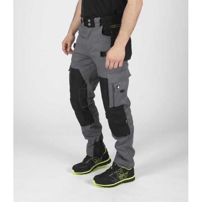 PANTALON DE TRAVAIL HOWARD GRIS ET NOIR - North Ways
