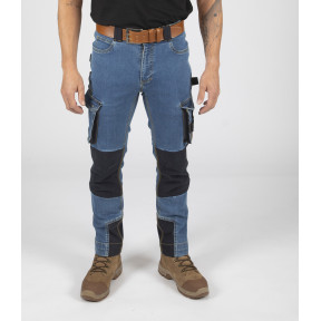 Werkbroek multipocket Neo gewassen blauw - North Ways