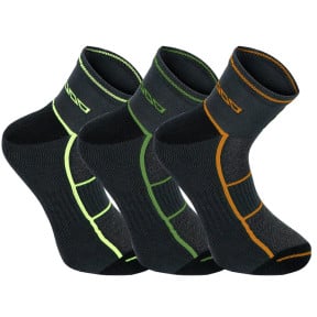 Chaussettes lot de 3 ALMER Camel / Jaune Fluo / Kaki - Nine Worths by North Ways
