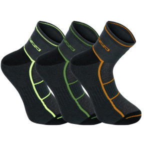 Chaussettes lot de 3 ALMER Camel / Jaune Fluo / Kaki - Nine Worths by North Ways