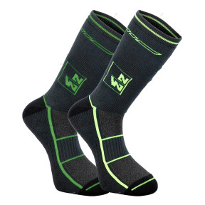 Chaussettes lot de 2 ANKER Kaki Anthracite / Jaune fluo / ANTH Kaki - Nine Worths by North Ways